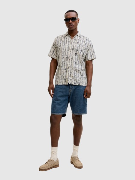 Pantalones Cortos Hombre Jeans Oscuros Jack & Jones Pantalones Cortos Hombre Jeans Oscuros Jack & Jones