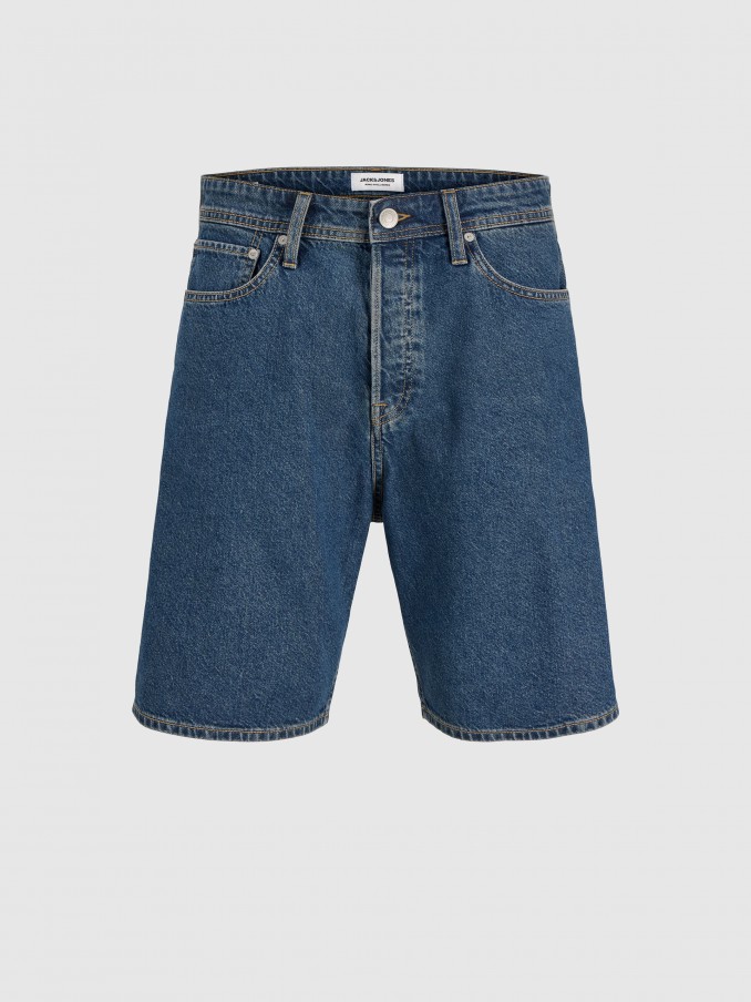 Pantalones Cortos Hombre Jeans Oscuros Jack & Jones