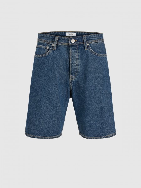 Pantalones Cortos Hombre Jeans Oscuros Jack & Jones Pantalones Cortos Hombre Jeans Oscuros Jack & Jones