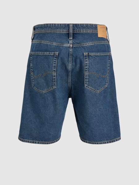 Pantalones Cortos Hombre Jeans Oscuros Jack & Jones Pantalones Cortos Hombre Jeans Oscuros Jack & Jones