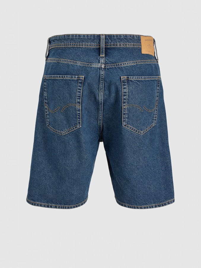 Pantalones Cortos Hombre Jeans Oscuros Jack & Jones