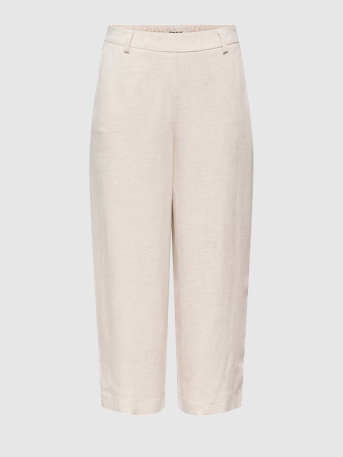 Pantalones Mujer Crema Only