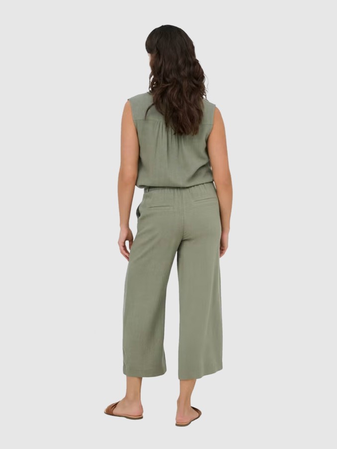 Pantalones Mujer Verde Only