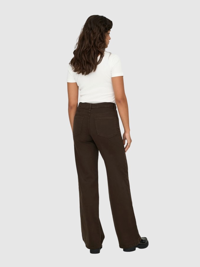 Jeans Woman Dark Brown Only