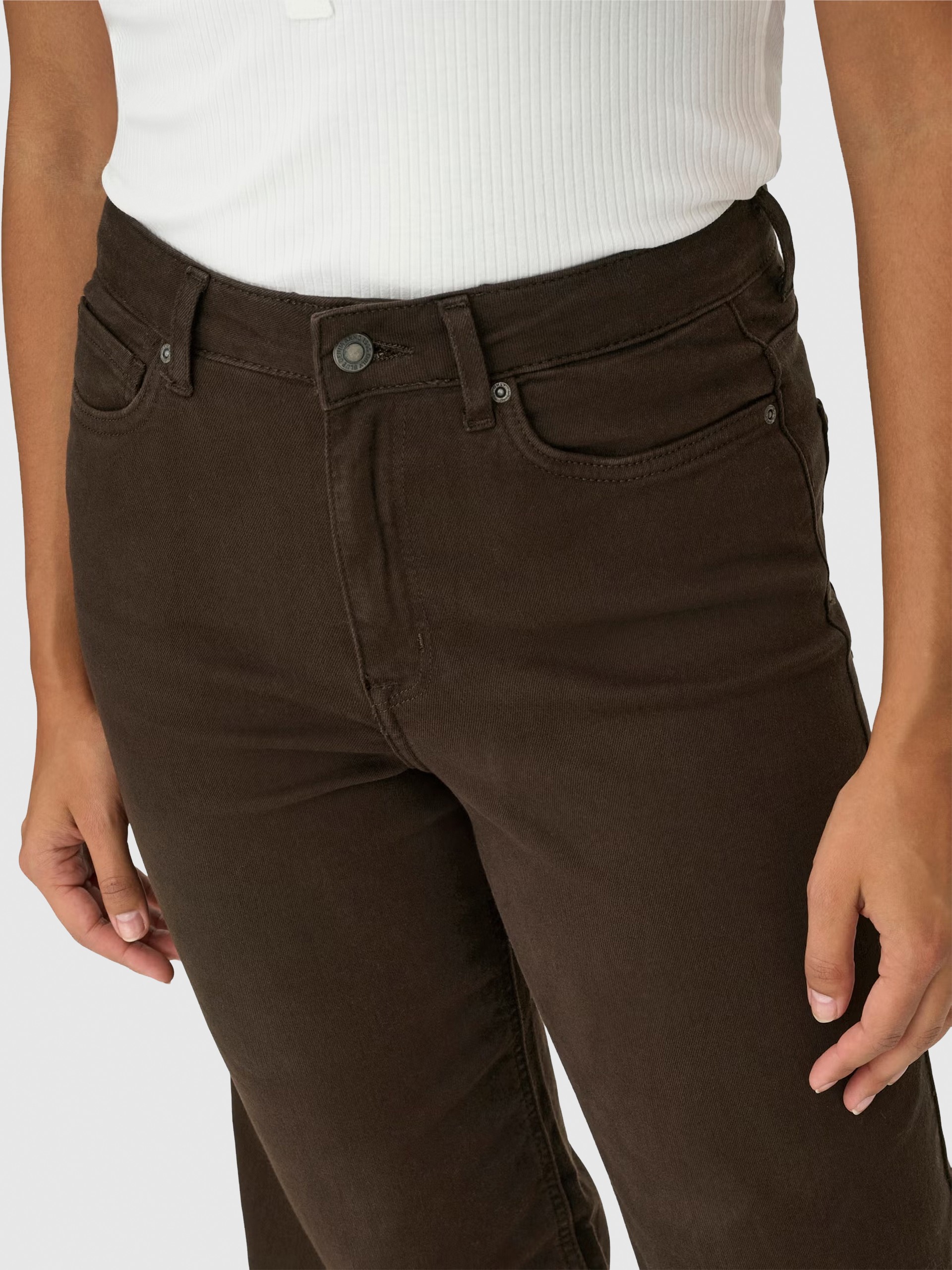 Jeans Woman Dark Brown Only