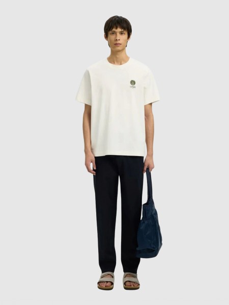 T-Shirt Selected Homem Slhmax Graphic Ss O-Neck