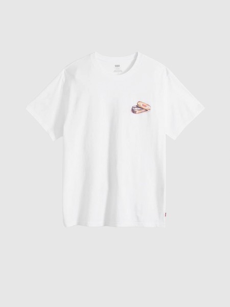 T-Shirt Levis Homem Ss Relaxed Fit Tee Whites