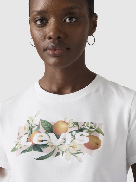T-Shirt Levis Mulher The Perfect Tee Whites