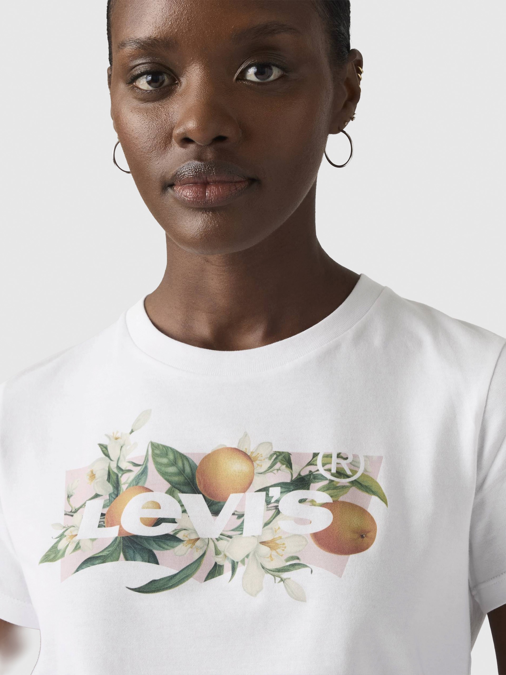 T-Shirt Levis Mulher The Perfect Tee Whites