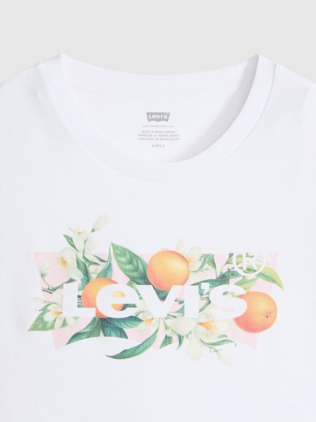 T-Shirt Levis Mulher The Perfect Tee Whites