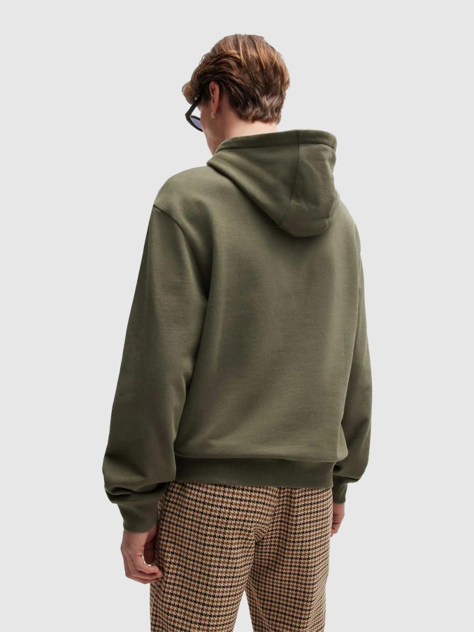 Sweatshirt Man Green Hugo Boss