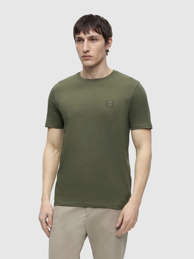 Camiseta Hombre Verde Boss