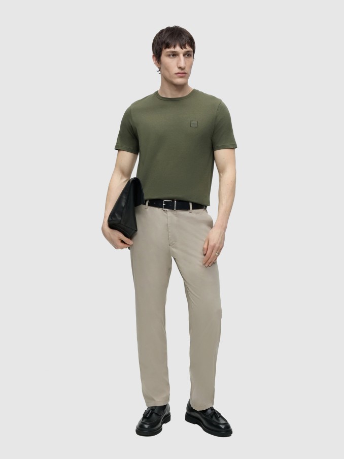 Camiseta Hombre Verde Boss