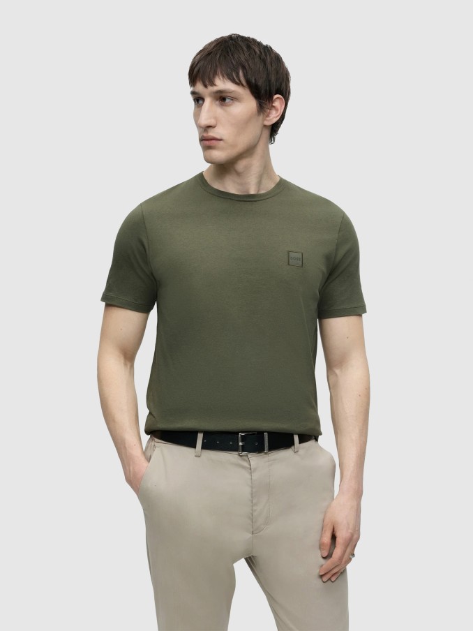 Camiseta Hombre Verde Boss