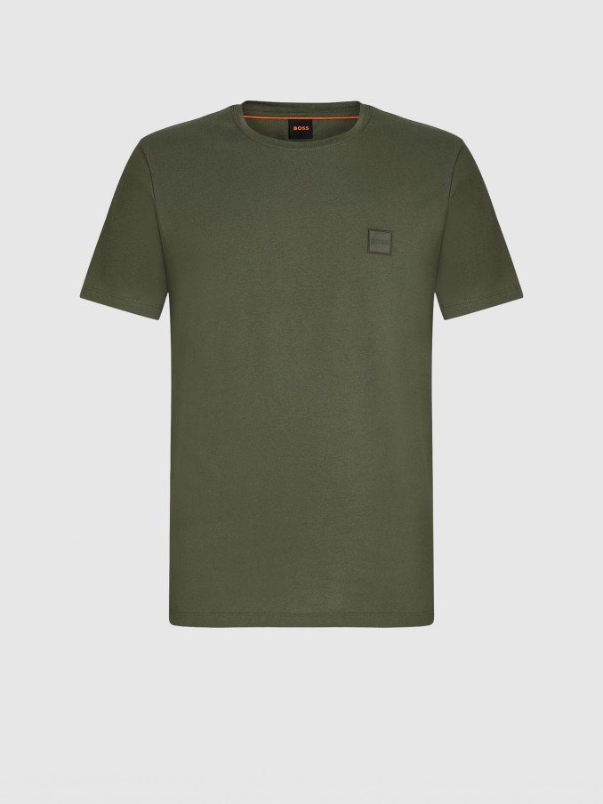 Camiseta Hombre Verde Boss