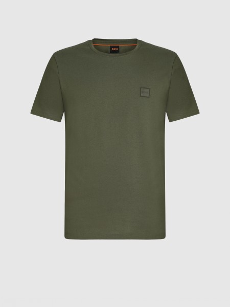 T-Shirt Man Green Boss
