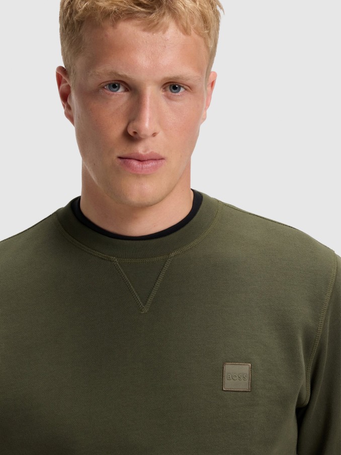 Jersey Hombre Verde Boss