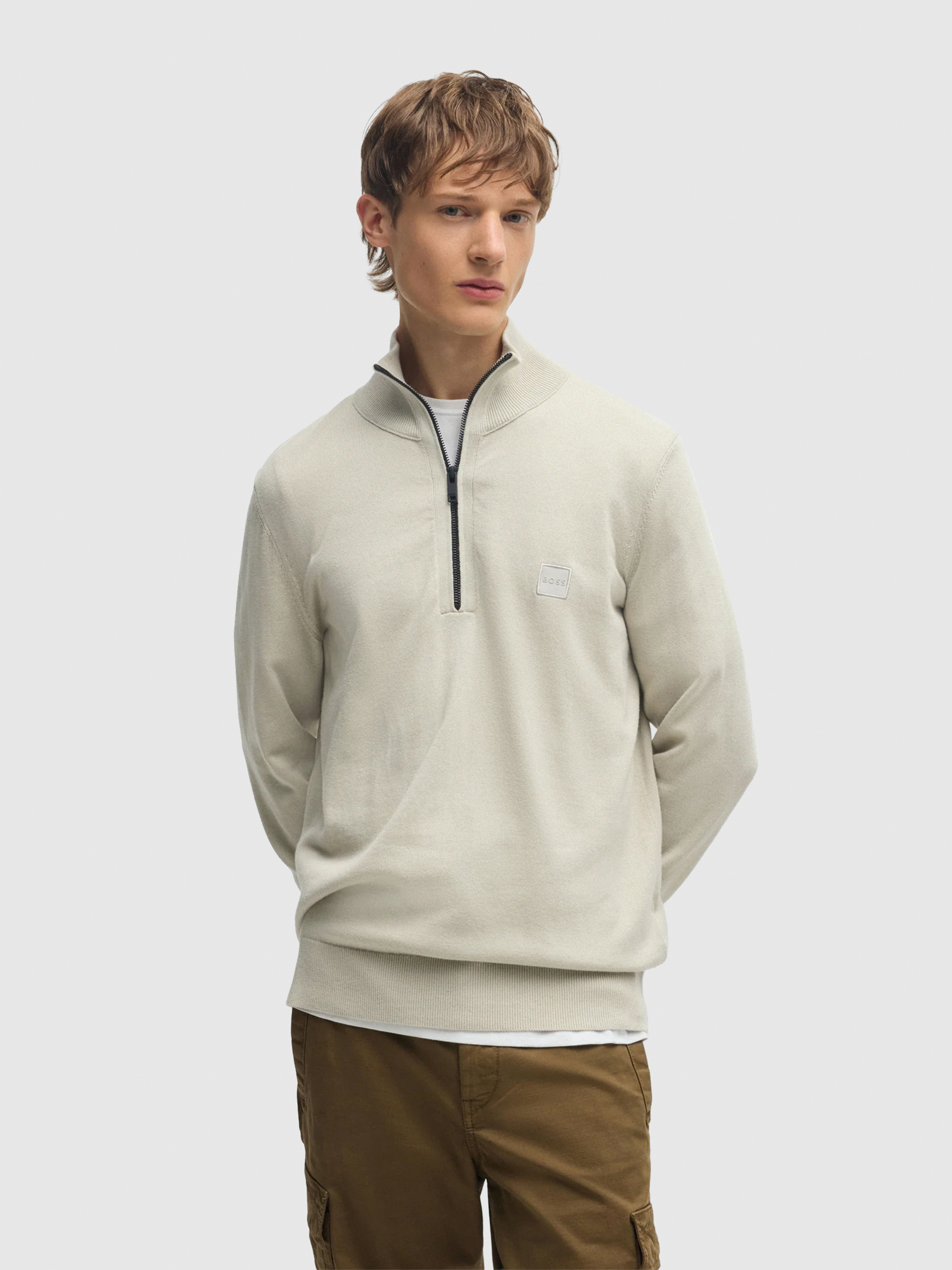 Pullover Man Cream Boss