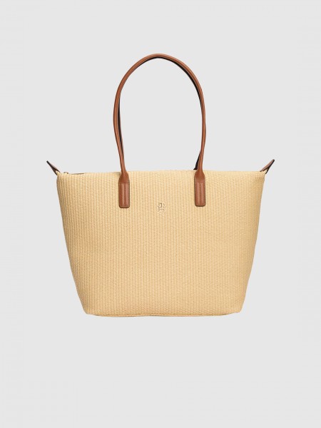 Mala Tommy Hilfiger Mulher Popette Tote Raffia Mala Tommy Hilfiger Mulher Popette Tote Raffia