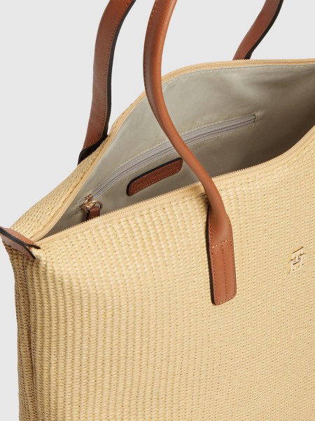 Mala Tommy Hilfiger Mulher Popette Tote Raffia Mala Tommy Hilfiger Mulher Popette Tote Raffia