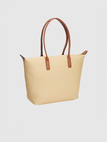 Mala Tommy Hilfiger Mulher Popette Tote Raffia Mala Tommy Hilfiger Mulher Popette Tote Raffia