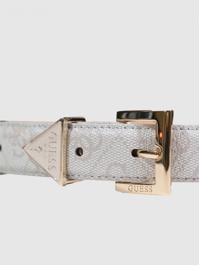 Cinturon Mujer Beige Guess