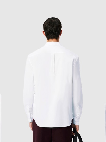 Camisa Lacoste Homem Casual Shirts Male Adult Woven