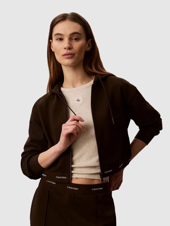 Jacket Woman Dark Brown Calvin Klein