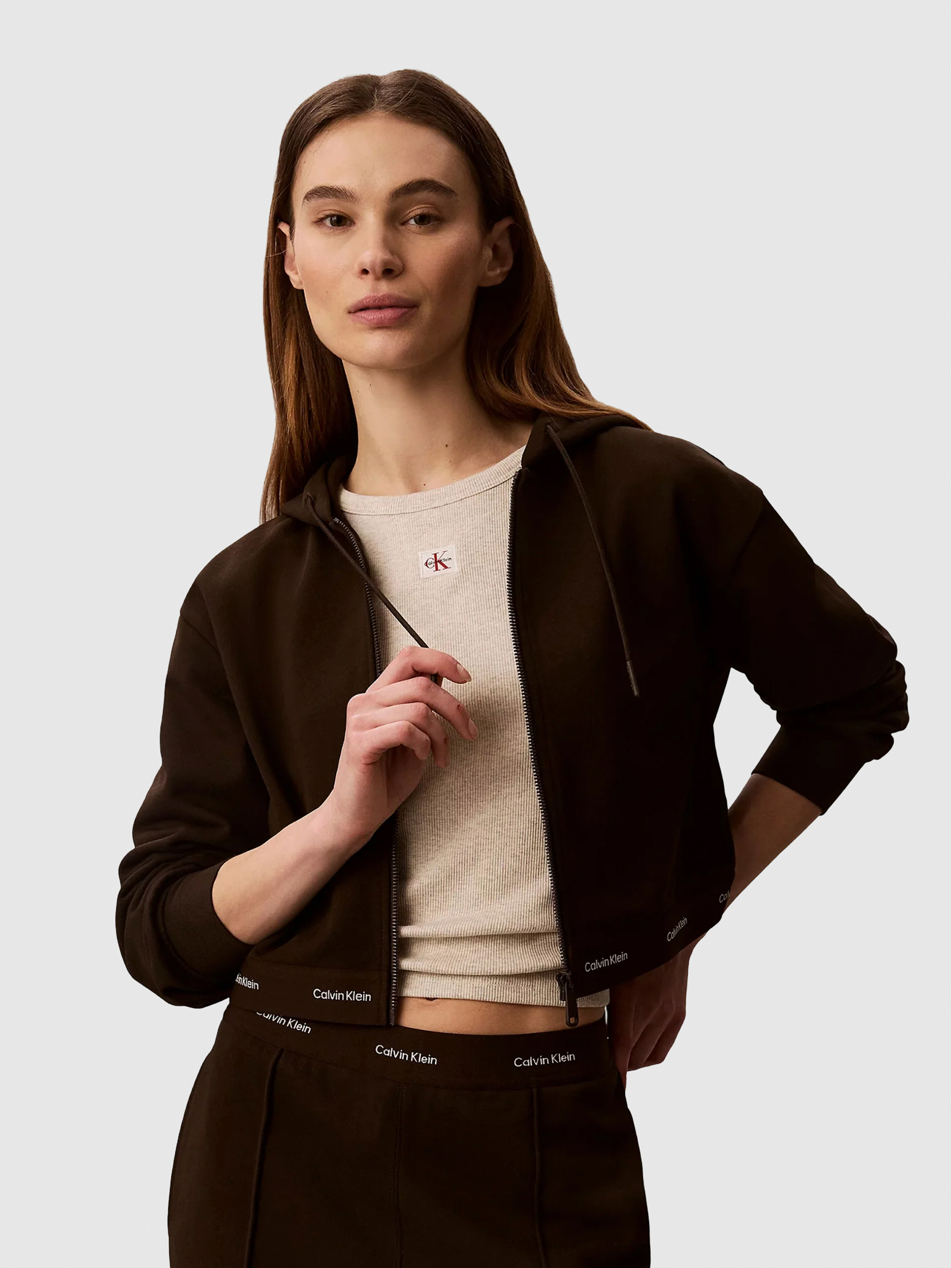 Jacket Woman Dark Brown Calvin Klein