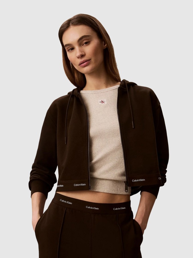 Jacket Woman Dark Brown Calvin Klein