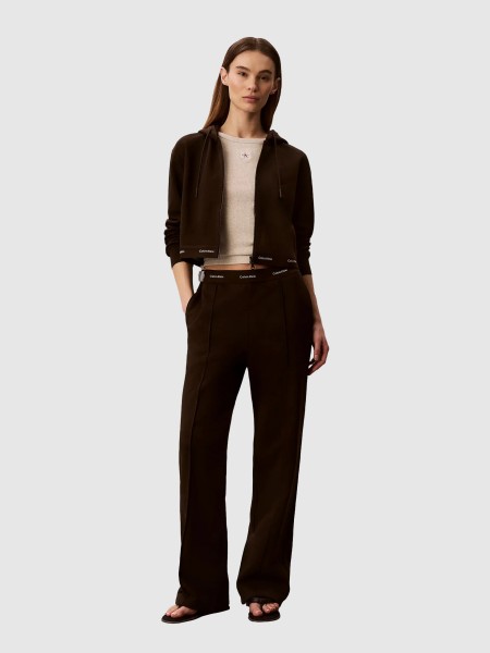 Pants Woman Dark Brown Calvin Klein