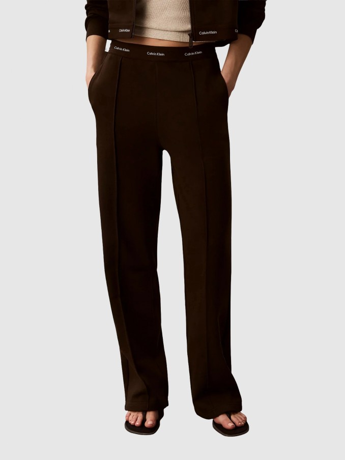 Pants Woman Dark Brown Calvin Klein
