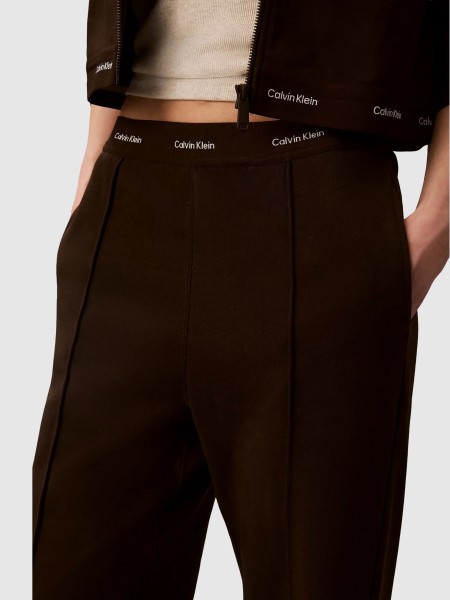 Pants Woman Dark Brown Calvin Klein
