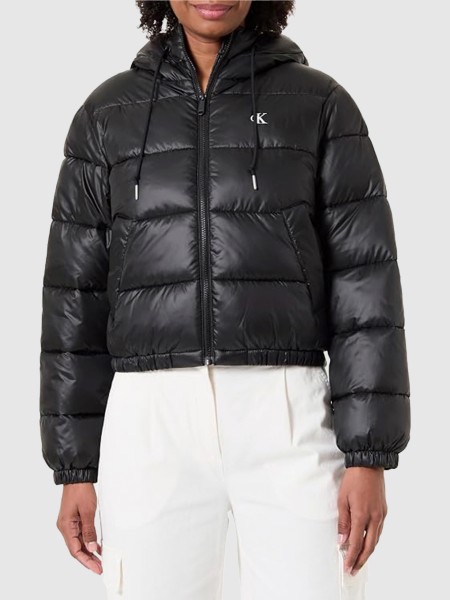 Casaco Calvin Klein Mulher Lw Short Logo Puffer Jacket