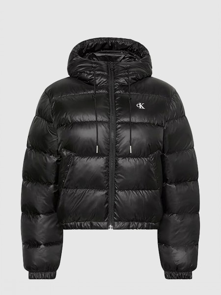 Casaco Calvin Klein Mulher Lw Short Logo Puffer Jacket