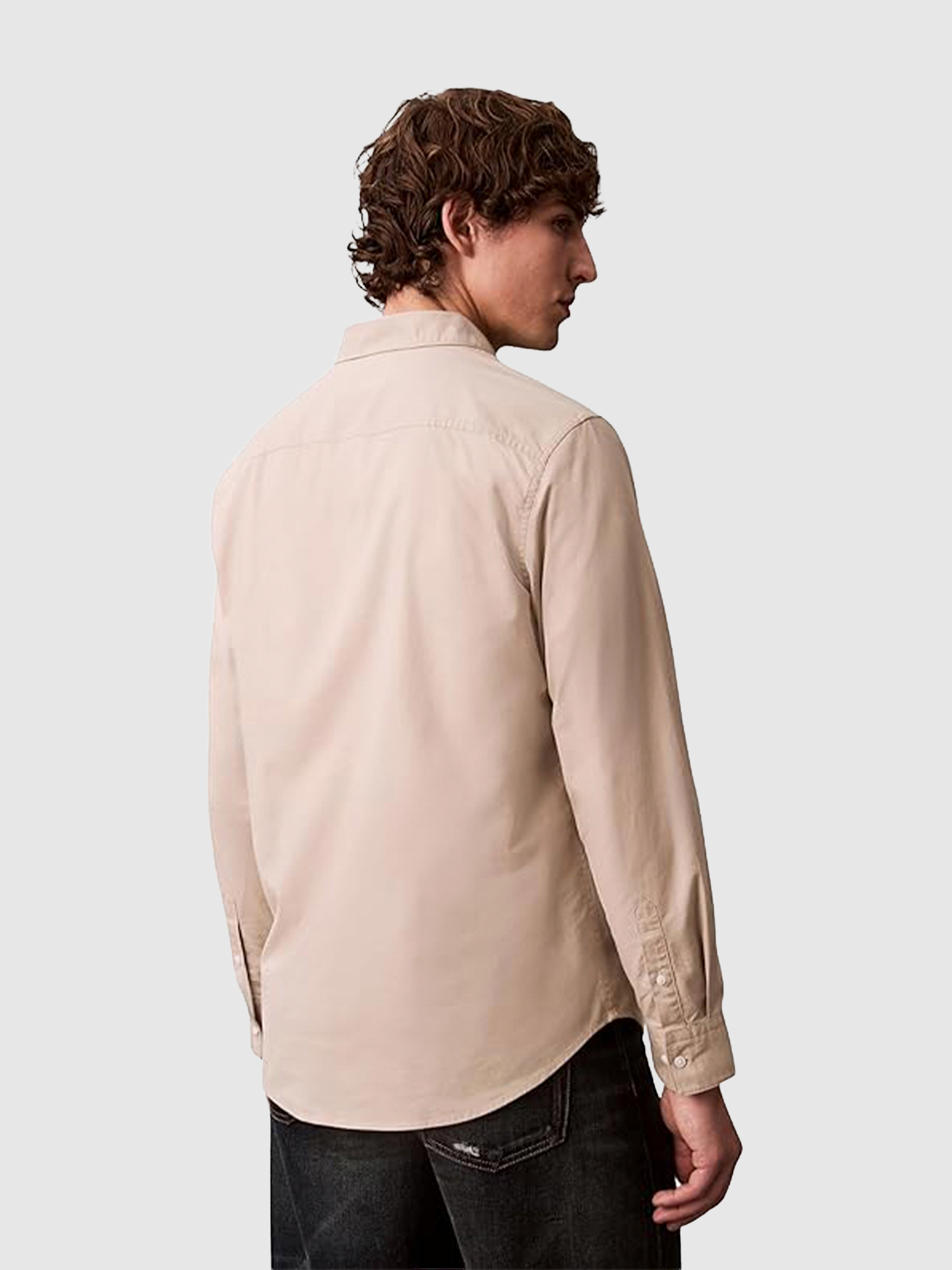 Shirt Man Beige Calvin Klein