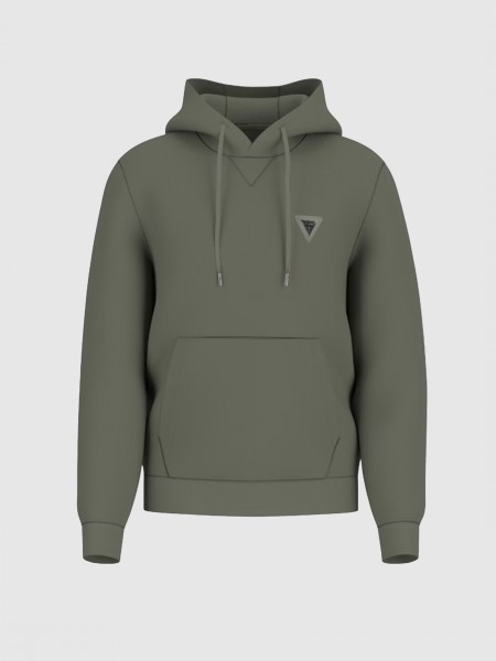 Sweatshirt Man Green Guess