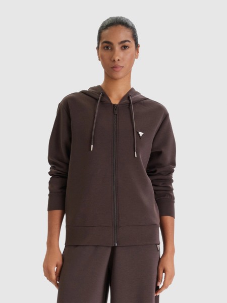 Casaco Guess Mulher Olympe Full Zip Hoodie Sweatsh