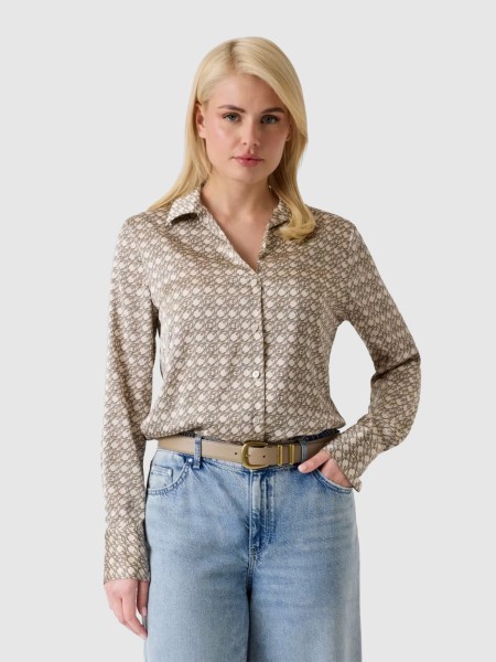 Camisa Guess Mulher Ls New Concetta Shirt
