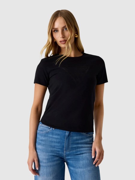 T-Shirt Woman Black Guess T-Shirt Woman Black Guess