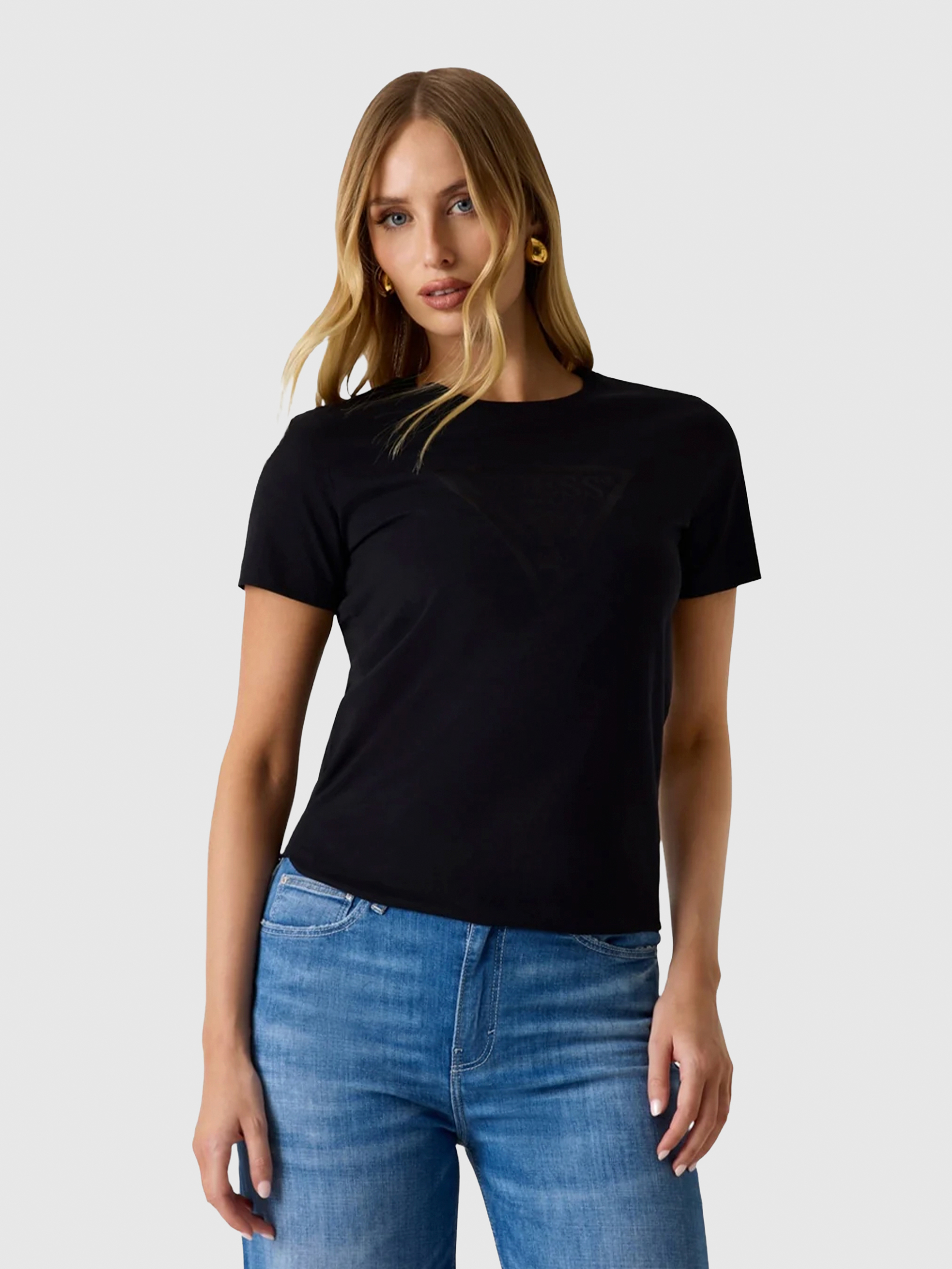 T-Shirt Woman Black Guess