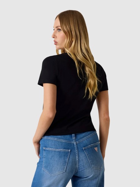T-Shirt Woman Black Guess T-Shirt Woman Black Guess