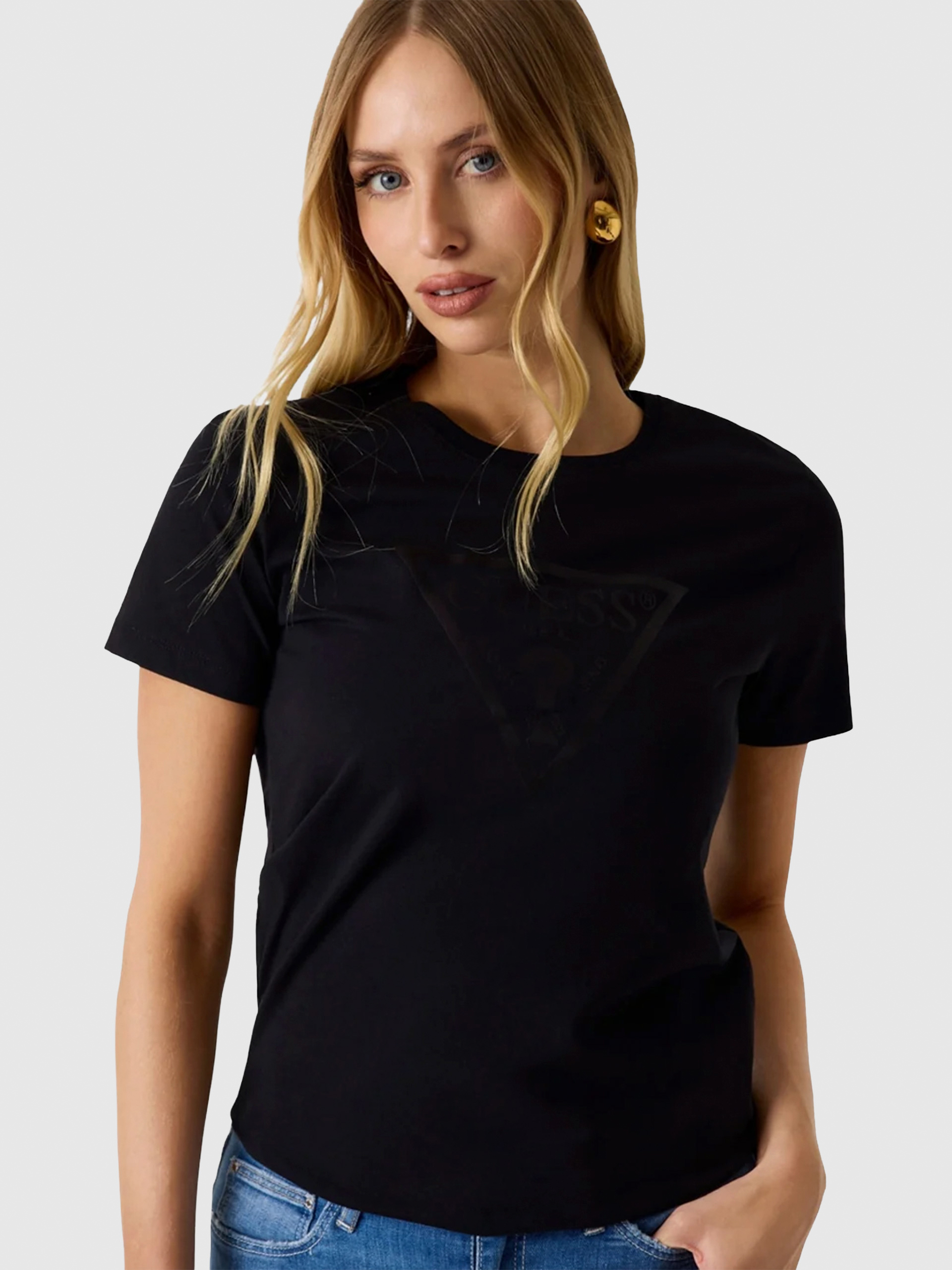 T-Shirt Woman Black Guess