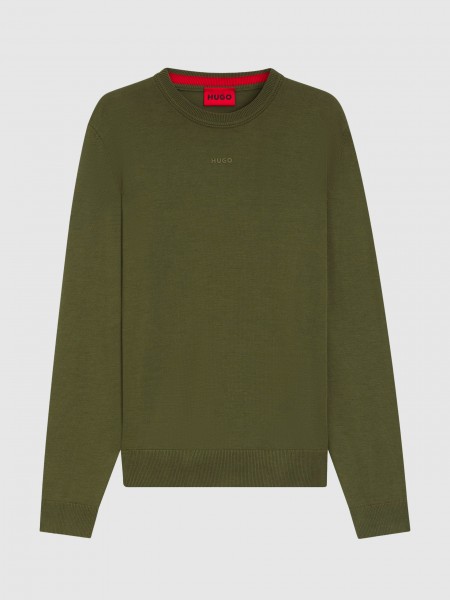 Pullover Man Green Hugo Boss Pullover Man Green Hugo Boss
