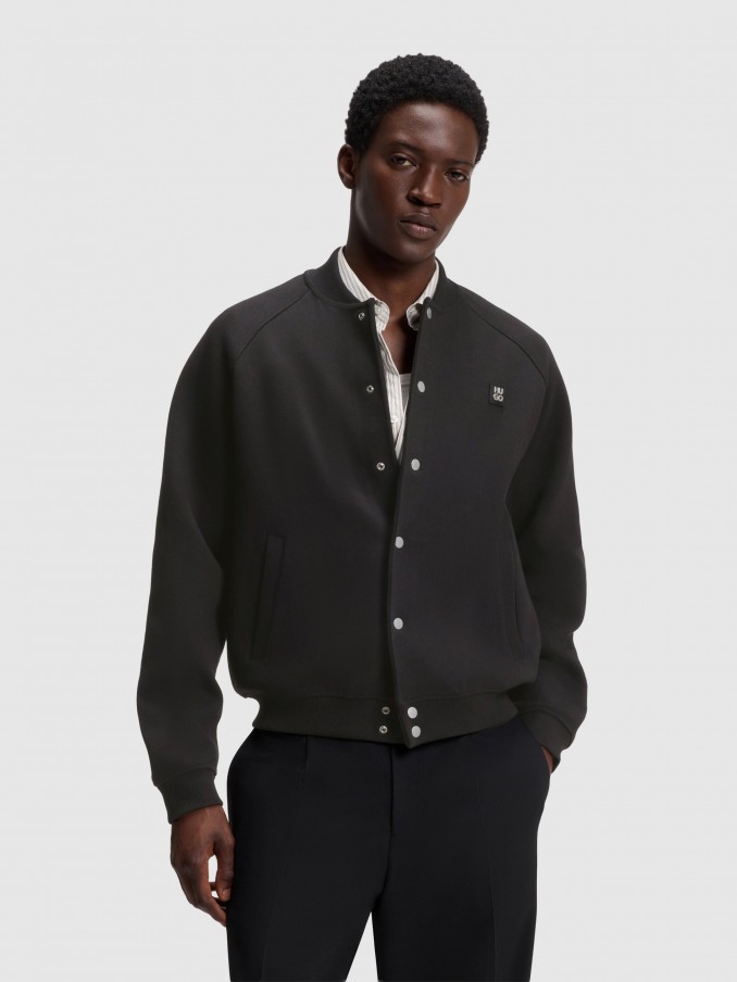 Jacket Man Black Hugo Boss