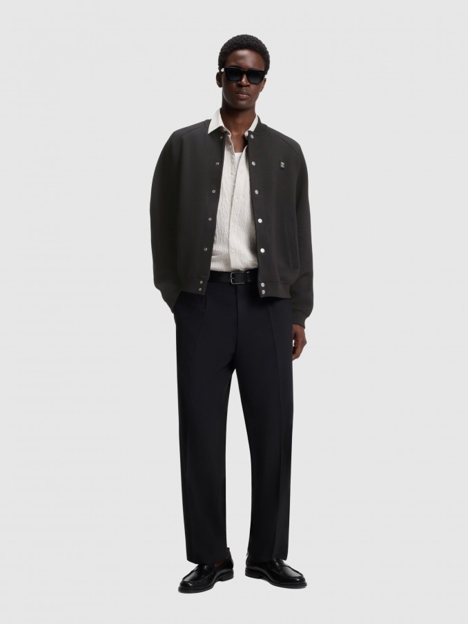 Jacket Man Black Hugo Boss