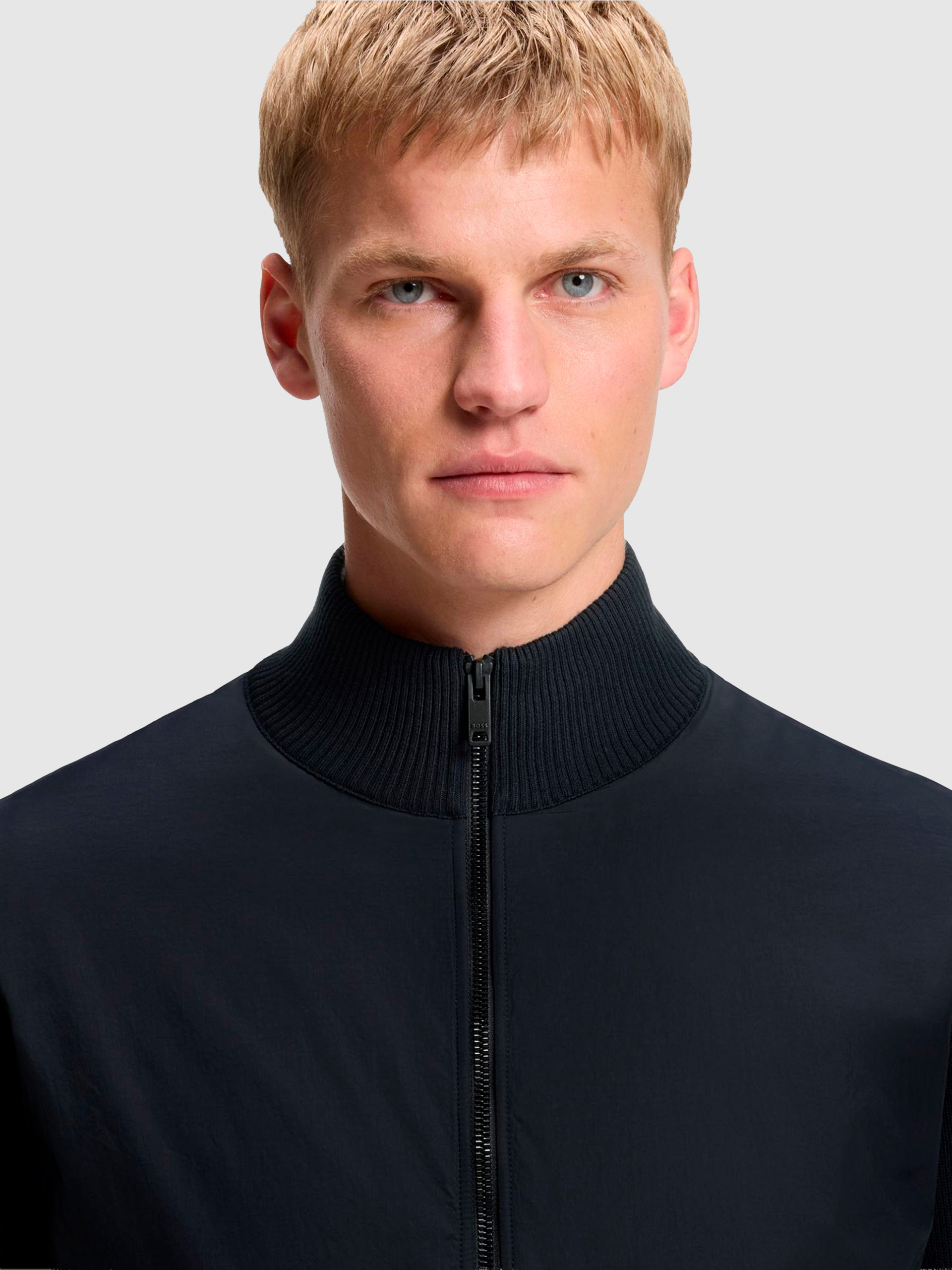 Jacket Man Navy Blue Boss
