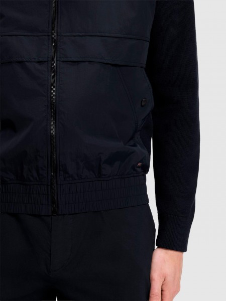 Jacket Man Navy Blue Boss