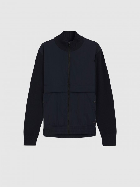 Jacket Man Navy Blue Boss