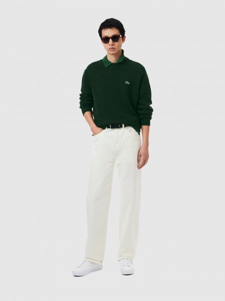 Camisola Lacoste Homem Crewnecks Sweaters Male Adult Sweater
